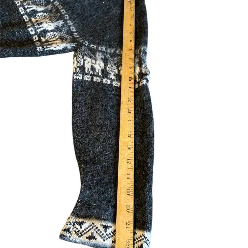 Cozy Soft Alpaca Blend Style Sweater - Warm Lightweight Knit, Hooded Pullover - Picture 8 of 11